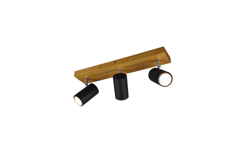 Trio Lighting Trio MARLEY ceiling spotlight | 3x GU10 | black | IP20 | 16 cm Trio Lighting Trio MARLEY ceiling spotlight | 3x GU10 | black | IP20 | 16 cm