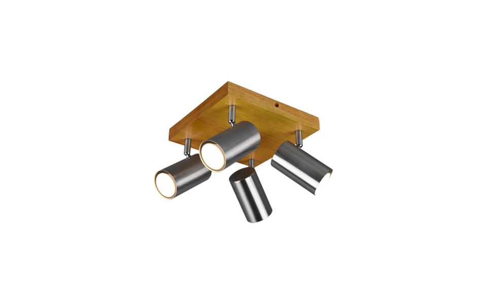 Trio Lighting Trio MARLEY ceiling spotlight | 4x GU10 | Ø 22 cm | IP20 | 16 cm Trio Lighting Trio MARLEY ceiling spotlight | 4x GU10 | Ø 22 cm | IP20 | 16 cm