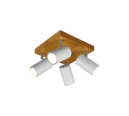 Trio Lighting Trio MARLEY plafondspot | GU10 Fitting | wit mat | 22 x 22 cm | IP20 | excl. 4x GU10 | max. 35W