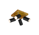 Trio Lighting Trio MARLEY ceiling spotlight | 4x GU10 | black | Ø 22 cm | IP20 | 16 cm