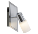 Trio Lighting Trio CLAPTON plafondspot | LED | chroom met wit geborsteld | 7 x 20 cm | IP20 | 1x 4,3W | 430 lm | 3000K | niet dimbaar
