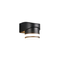 Trio CUSCO wandlamp | LED | mat zwart | 10,5 x 10 cm | IP44