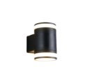 Trio Lighting Trio CUSCO wandlamp | LED | GX53 Fitting | mat zwart | 9,5 x 14 cm | IP44 | 2x 10W | 950 lm | 4000K