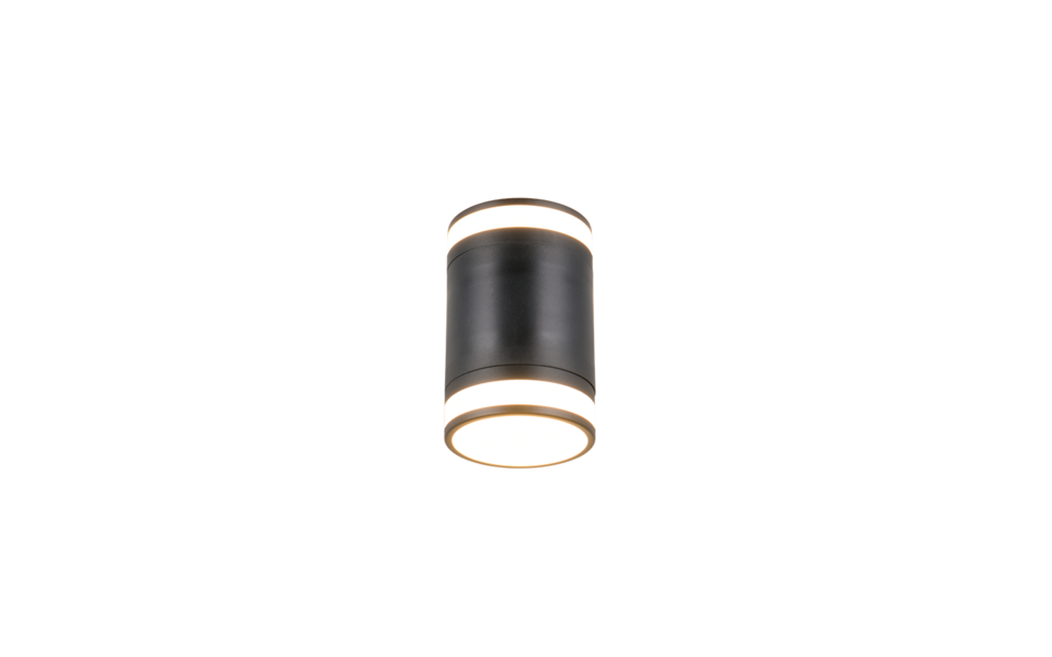Trio Lighting Trio CUSCO wandlamp | LED | GX53 Fitting | mat zwart | 9,5 x 14 cm | IP44 | 2x 10W | 950 lm | 4000K