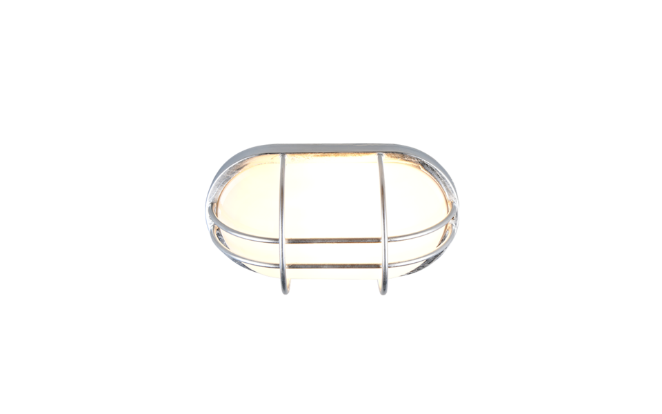 Trio Lighting Trio TUMEN wandlamp | E27 Fitting | zink kleur met wit | 26 x 11,4 cm | IP44 | excl. 1x E27 | max. 10W