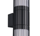 Trio Lighting Trio VOLGA wandlamp | E27 Fitting | antraciet | 8,5 x 30 cm | IP54 | excl. 2x E27 | max. 25W