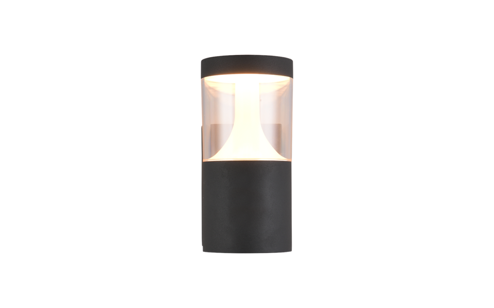 Trio Lighting Trio TAGUS wandlamp | LED | antraciet | Ø 11,5 cm | IP65 | 1x 13W | 1500 lm | 2200+3000+4000K
