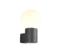 Trio Lighting Trio MURES wandlamp | E27 Fitting | antraciet met wit | Ø 18 cm | IP44 | excl. 1x E27 | max. 40W