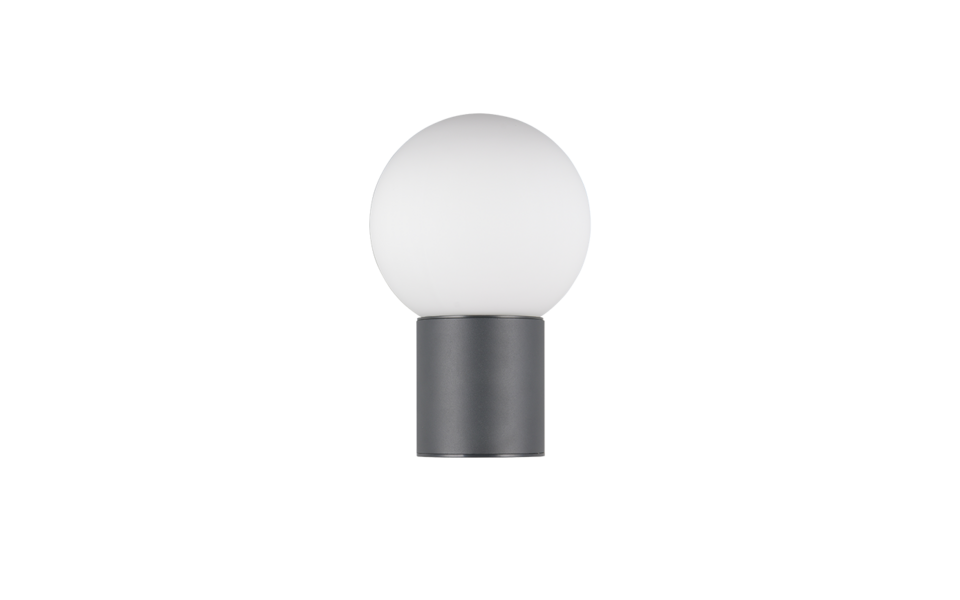 Trio Lighting Trio MURES wandlamp | E27 Fitting | antraciet met wit | Ø 18 cm | IP44 | excl. 1x E27 | max. 40W