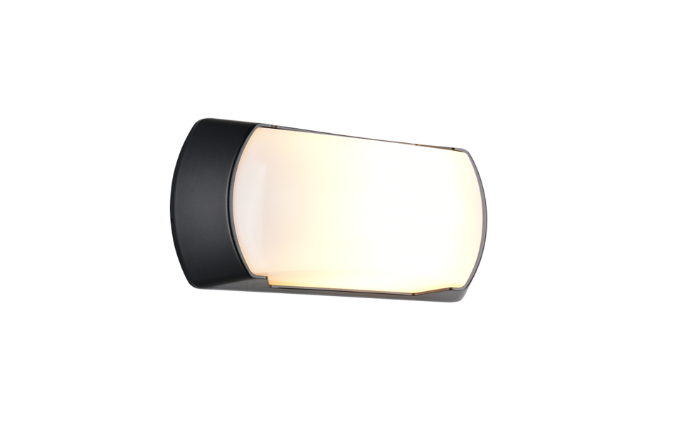 Trio Lighting Trio CUMANA wandlamp | E27 Fitting | zwart | 26 x 12 cm | IP65 | excl. 1x E27 | max. 10W Trio Lighting Trio CUMANA wandlamp | E27 Fitting | zwart | 26 x 12 cm | IP65 | excl. 1x E27 | max. 10W