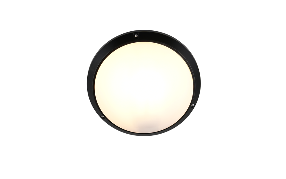 Trio Lighting Trio AMBATO wall light | 1x E27 max 40W | black | Ø 27 cm | 9.5 cm Trio Lighting Trio AMBATO wall light | 1x E27 max 40W | black | Ø 27 cm | 9.5 cm