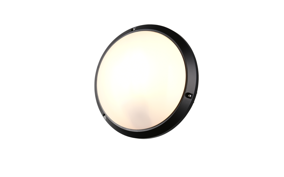 Trio Lighting Trio AMBATO wall light | 1x E27 max 40W | black | Ø 27 cm | 9.5 cm Trio Lighting Trio AMBATO wall light | 1x E27 max 40W | black | Ø 27 cm | 9.5 cm