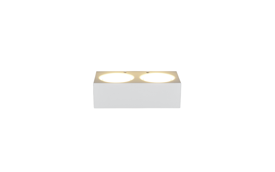 Trio Lighting Trio MATTONE wandlamp | GX53 Fitting | wit | 23 x 12 cm | IP20 | excl. 4x GX53 | max. 10W Trio Lighting Trio MATTONE wandlamp | GX53 Fitting | wit | 23 x 12 cm | IP20 | excl. 4x GX53 | max. 10W