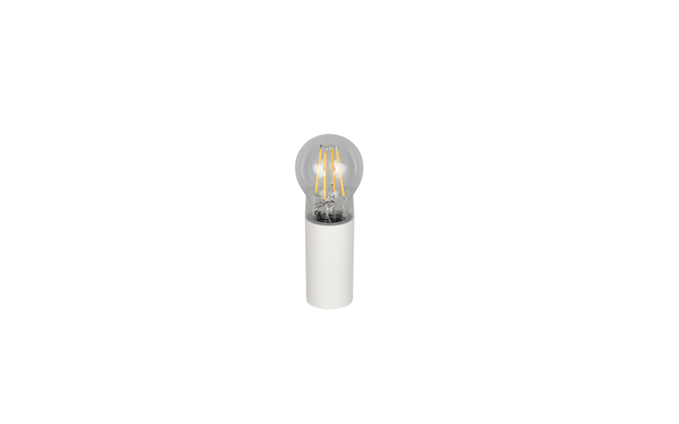 Trio Lighting Trio PRATELLA wandlamp | E27 Fitting | wit mat | 9,5 x 4,3 cm | IP44 | excl. 1x E27 | max. 10W