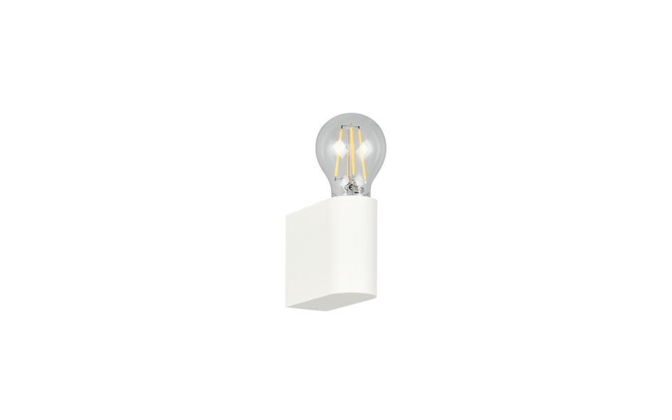 Trio Lighting Trio PRATELLA wandlamp | E27 Fitting | wit mat | 9,5 x 4,3 cm | IP44 | excl. 1x E27 | max. 10W