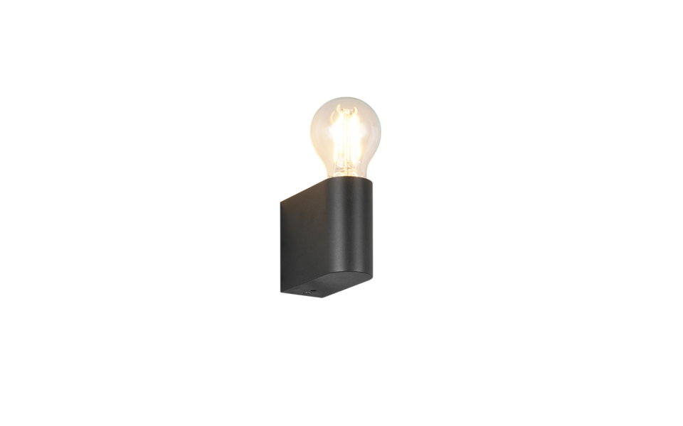 Trio Lighting Trio PRATELLA wandlamp | E27 Fitting | mat zwart | 9,5 x 4,3 cm | IP44 | excl. 1x E27 | max. 10W Trio Lighting Trio PRATELLA wandlamp | E27 Fitting | mat zwart | 9,5 x 4,3 cm | IP44 | excl. 1x E27 | max. 10W