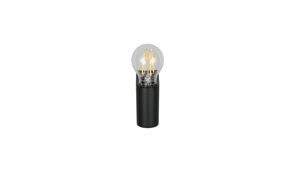 Trio Lighting Trio PRATELLA wall light | 1x E27 max 40W | black | IP20 | 8 cm