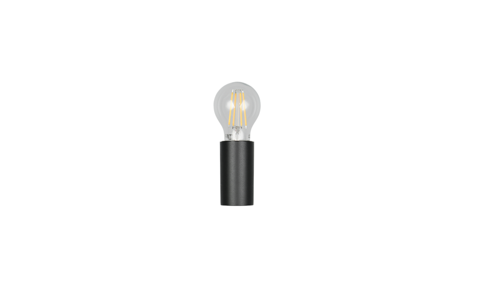 Trio Lighting Trio PRATELLA wall light | 1x E27 max 40W | black | IP20 | 8 cm