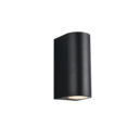 Trio Lighting Trio SORIA wandlamp | GU10 Fitting | mat zwart | 7 x 9 cm | IP44 | excl. 2x GU10 | max. 5W
