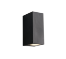 Trio Lighting Trio SORIA wandlamp | GU10 Fitting | mat zwart | 7 x 9 cm | IP44 | excl. 2x GU10 | max. 5W