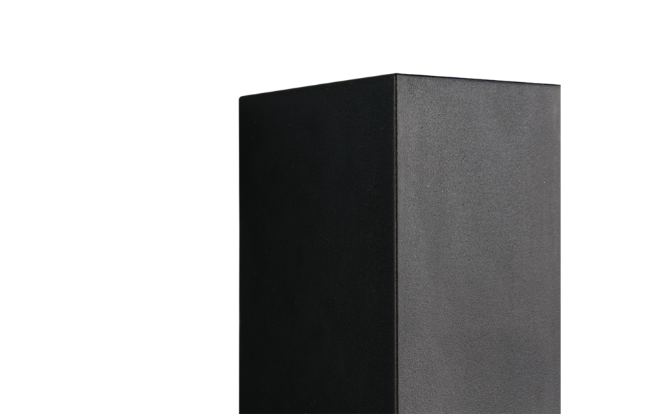 Trio Lighting Trio SORIA wandlamp | GU10 Fitting | mat zwart | 7 x 9 cm | IP44 | excl. 2x GU10 | max. 5W
