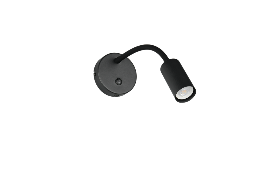 Trio Lighting Trio TARYN wall light | 1x GU10 | black | Ø 12 cm | IP20 | 42 cm Trio Lighting Trio TARYN wall light | 1x GU10 | black | Ø 12 cm | IP20 | 42 cm