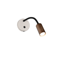 Trio TARYN wall light | GU10 | mocha brown | Ø 12 cm | IP20