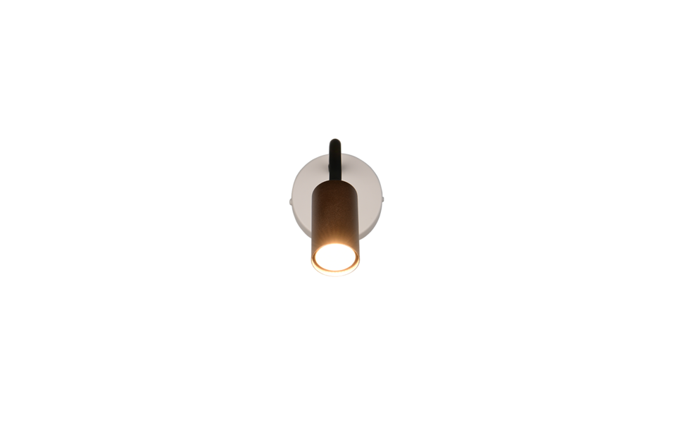 Trio Lighting Trio TARYN wall light | 1x GU10 | mocha brown | Ø 12 cm | IP20 | 42 cm