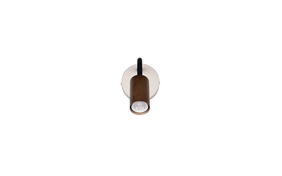 Trio Lighting Trio TARYN wandlamp | GU10 Fitting | koffie | Ø 10 cm | IP20 | excl. 1x GU10 | max. 5W Trio Lighting Trio TARYN wandlamp | GU10 Fitting | koffie | Ø 10 cm | IP20 | excl. 1x GU10 | max. 5W