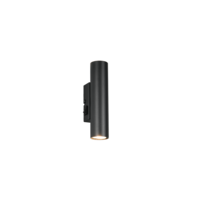 Trio TARYN wandlamp | mat zwart | IP20 | GU10 Fitting | 4 x 7 cm