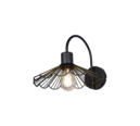 Trio Lighting Trio MARGARITA wandlamp | E27 Fitting | mat zwart | Ø 25 cm | IP20 | excl. 1x E27 | max. 40W