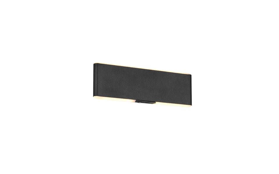 Trio Lighting Trio CONCHITA wandlamp | LED | mat zwart | 22 x 1,5 cm | IP20 | 1x 2W | 200 lm | 2700-6500K | dimbaar Trio Lighting Trio CONCHITA wandlamp | LED | mat zwart | 22 x 1,5 cm | IP20 | 1x 2W | 200 lm | 2700-6500K | dimbaar