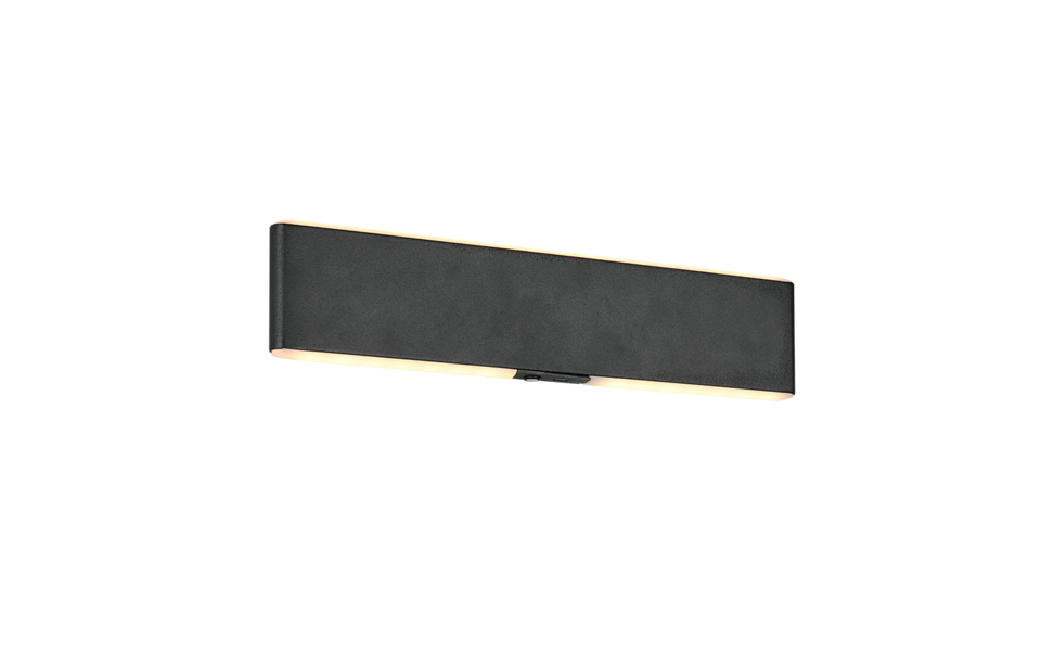 Trio Lighting Trio CONCHITA wandlamp | LED | mat zwart | 32 x 1,5 cm | IP20 | 1x 3W | 300 lm | 2700-6500K | dimbaar