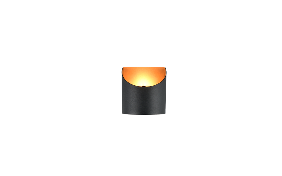 Trio Lighting Trio SAMDEL wandlamp | G9 Fitting | zwart met goud | 12,2 x 10,5 cm | IP20 | excl. 1x G9 | max. 5W