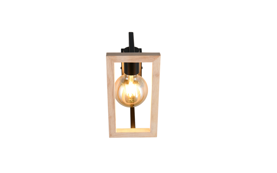 Trio Lighting Trio BANO wandlamp | E27 Fitting | mat zwart | 13 x 25 cm | IP20 | excl. 1x E27 | max. 10W Trio Lighting Trio BANO wandlamp | E27 Fitting | mat zwart | 13 x 25 cm | IP20 | excl. 1x E27 | max. 10W
