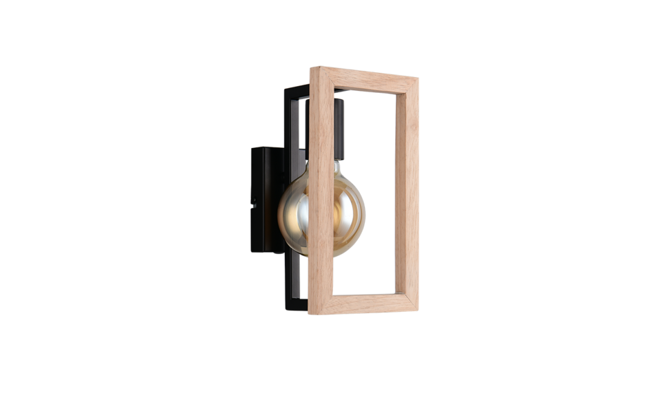 Trio Lighting Trio BANO wandlamp | E27 Fitting | mat zwart | 13 x 25 cm | IP20 | excl. 1x E27 | max. 10W Trio Lighting Trio BANO wandlamp | E27 Fitting | mat zwart | 13 x 25 cm | IP20 | excl. 1x E27 | max. 10W