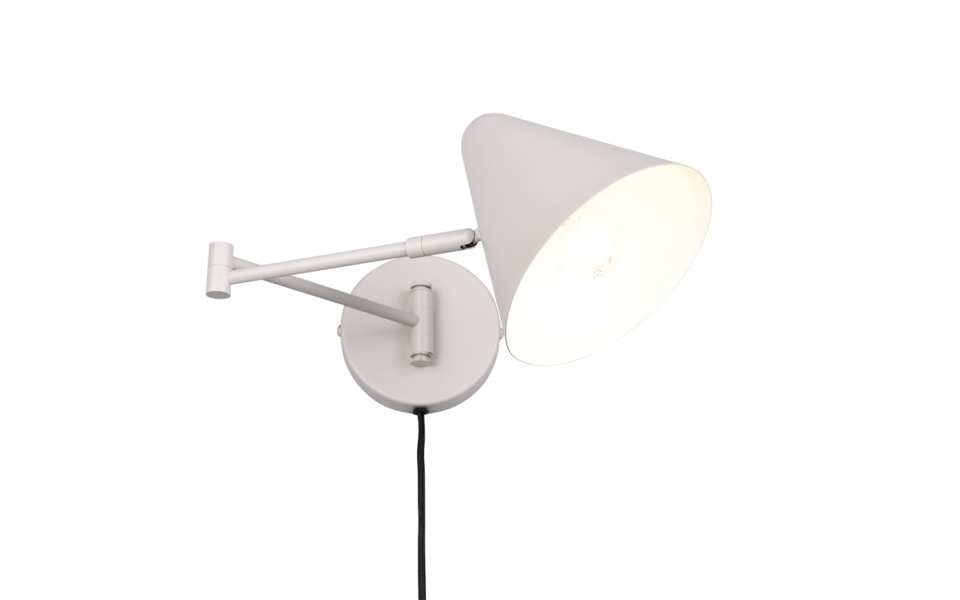 Trio Lighting Trio COSIMA wandlamp | E14 Fitting | warm grijs | Ø 15 cm | IP20 | excl. 1x E14 | max. 10W Trio Lighting Trio COSIMA wandlamp | E14 Fitting | warm grijs | Ø 15 cm | IP20 | excl. 1x E14 | max. 10W