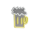 Trio Lighting Trio BEER wandlamp | LED | transparant | 29,5 x 1,5 cm | IP20 | 1x 5W