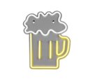Trio Lighting Trio BEER wall light | 5W | IP20 | 36 cm