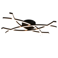 Trio POLLOCK wandlamp | LED | mat zwart | 60 x 40 cm | IP20