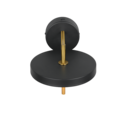 Trio Lighting Trio KEATON wall light | 10W | black with gold | Ø 30 cm | IP20 | 18.5 cm