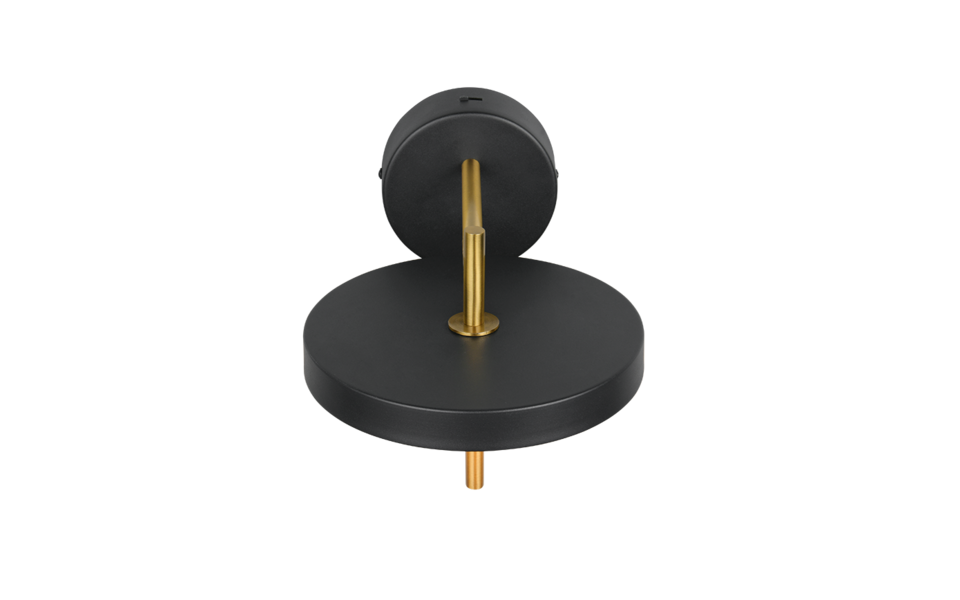 Trio Lighting Trio KEATON wall light | 10W | black with gold | Ø 30 cm | IP20 | 18.5 cm Trio Lighting Trio KEATON wall light | 10W | black with gold | Ø 30 cm | IP20 | 18.5 cm