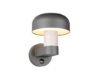 Trio Lighting Trio FRASER wandlamp | E27 Fitting | beton kleur | 19 x 25 cm | IP54 | excl. 1x E27 | max. 10W