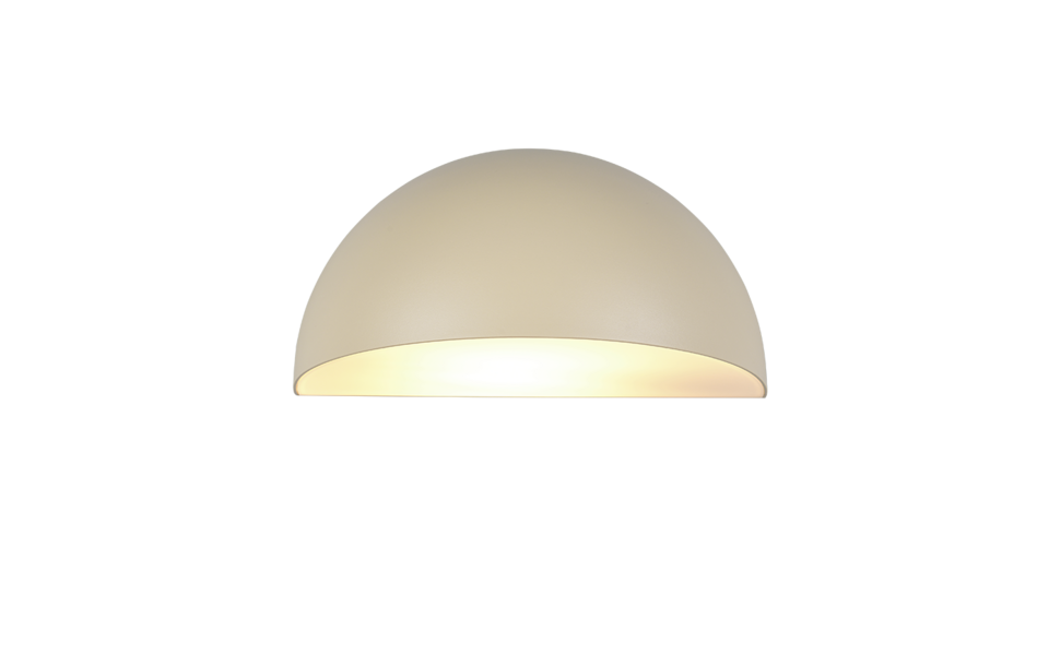 Trio Lighting Trio MAAS wandlamp | E27 Fitting | zand | 27 x 14 cm | IP44 | excl. 1x E27 | max. 10W