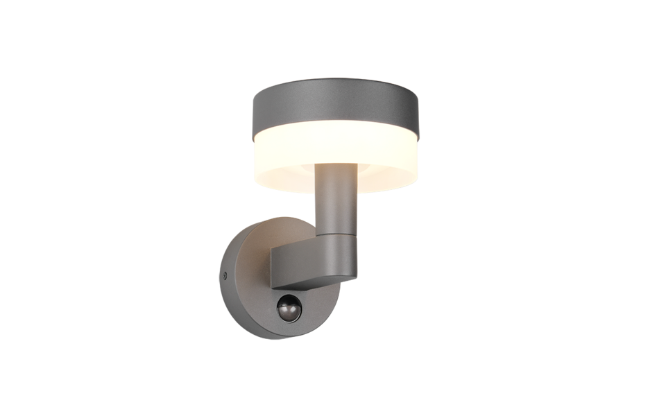 Trio Lighting Trio MACKENZIE wandlamp | LED | antraciet | 16,5 x 22 cm | IP54 | 1x 8W | 800 lm | 3000K | niet dimbaar Trio Lighting Trio MACKENZIE wandlamp | LED | antraciet | 16,5 x 22 cm | IP54 | 1x 8W | 800 lm | 3000K | niet dimbaar