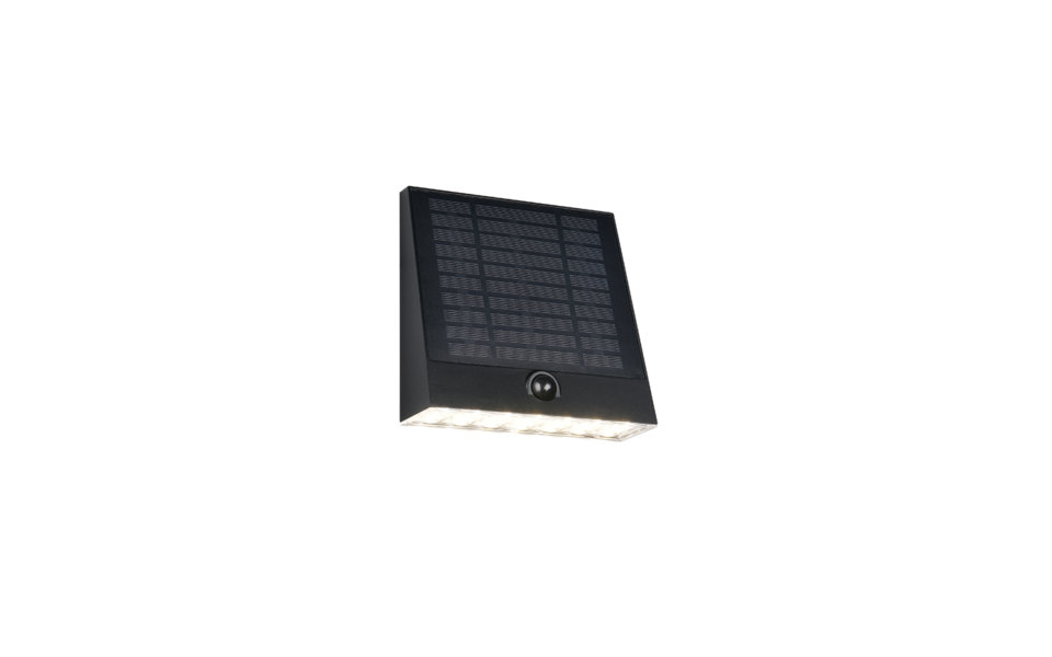 Trio Lighting Trio ALVORADA wandlamp | LED | zwart | 16 x 15 cm | IP44 | 1x 6W | 600 lm | 4000K
