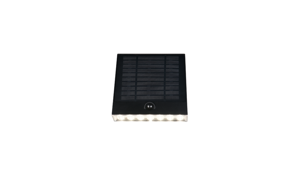 Trio Lighting Trio ALVORADA wandlamp | LED | zwart | 16 x 15 cm | IP44 | 1x 6W | 600 lm | 4000K