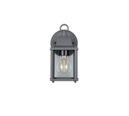 Trio Lighting Trio MIRANDE wandlamp | E27 Fitting | antraciet met transparant | 11,5 x 14,5 cm | IP23 | excl. 1x E27 | max. 40W