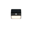 Trio Lighting Trio OLINDA wandlamp | LED | zwart | 12 x 7 cm | IP44 | 1x 2,5W | 250 lm | 4000K | niet dimbaar