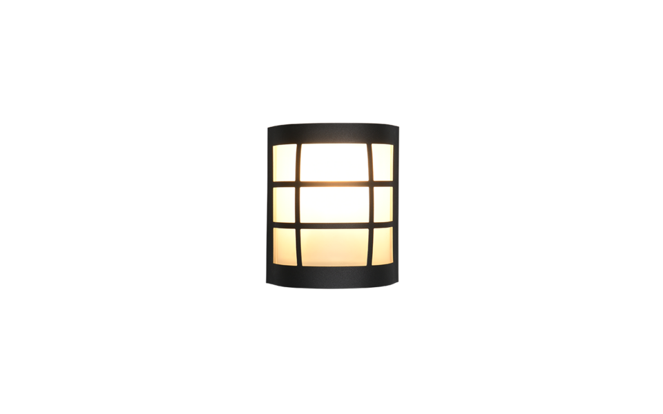 Trio Lighting Trio SINTRA wandlamp | E27 Fitting | mat zwart met wit | 14 x 10,5 cm | IP44 | excl. 1x E27 | max. 25W